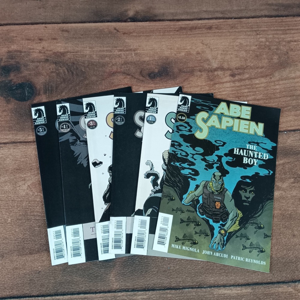 Abe Sapien Comics Lot Dark Horse Comics Mike Mignola The Haunted Boy Drowning
